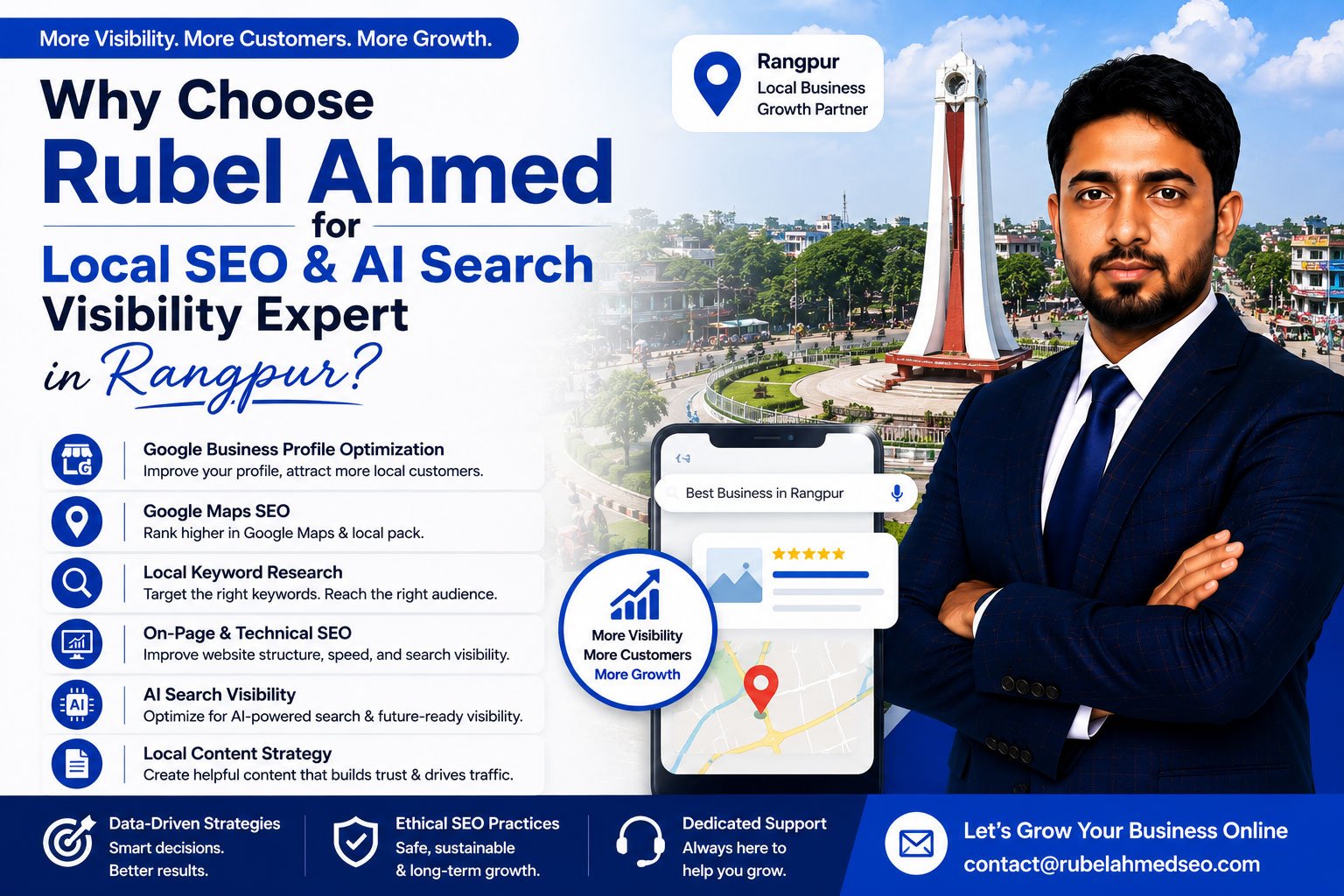 #LocalSEO #LocalSEOExpert #LocalSEORangpur #RangpurSEO #RangpurBusiness #AISearchVisibility #AISEO #GoogleMapsSEO #GoogleBusinessProfile #GBPOptimization #SEOExpert #SEOSpecialist #SEOConsultant #LocalSearch #LocalSearchOptimization #SmallBusinessSEO #GoogleRanking #OnPageSEO #TechnicalSEO #KeywordResearch #ContentSEO #DigitalMarketingRangpur #RangpurDigitalMarketing #BangladeshSEO #LocalBusinessMarketing #SearchVisibility #BusinessGrowth #OnlineVisibility #RubelAhmed #RubelAhmedSEO #LocalSEOAndAIVisibility #GoogleMapsMarketing #SEOForSmallBusiness #FutureOfSearch #AEO #GEO #AIOptimization #LocalMarketing #SEOStrategy #MoreVisibilityMoreCustomers