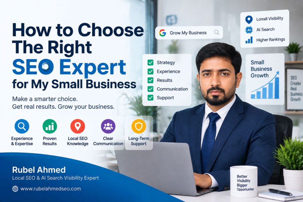 #GoogleBusinessProfile #GoogleBusinessProfileOptimization #GBPOptimization #LocalSEO #GoogleMapsSEO #GoogleMapsRanking #LocalSearchSEO #LocalSEOExpert #SEOExpert #GoogleBusinessSEO #LocalBusinessMarketing #LocalSearchOptimization #GoogleMapsMarketing #AISEO #AISearchVisibility #SEOConsultant #DigitalMarketing #SmallBusinessSEO #LocalBusinessGrowth #RubelAhmedSEO