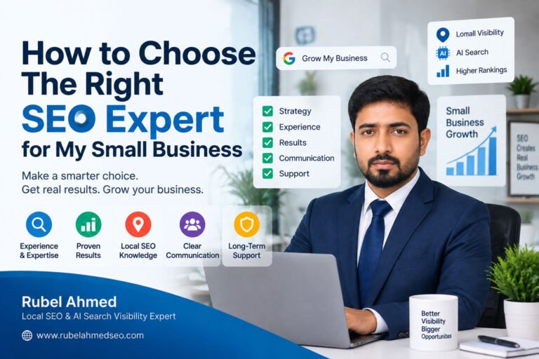 #GoogleBusinessProfile #GoogleBusinessProfileOptimization #GBPOptimization #LocalSEO #GoogleMapsSEO #GoogleMapsRanking #LocalSearchSEO #LocalSEOExpert #SEOExpert #GoogleBusinessSEO #LocalBusinessMarketing #LocalSearchOptimization #GoogleMapsMarketing #AISEO #AISearchVisibility #SEOConsultant #DigitalMarketing #SmallBusinessSEO #LocalBusinessGrowth #RubelAhmedSEO